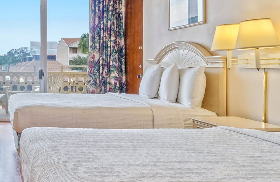 Standard Room, 2 Queen Beds | In-room safe, iron/ironing board