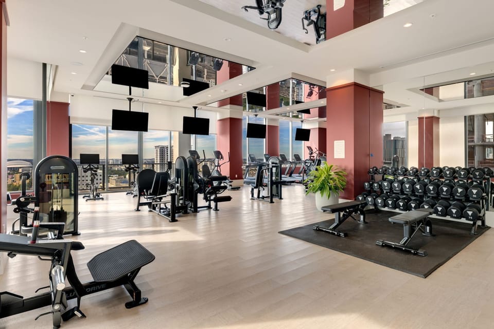 Spacious state-of-the-art fitness center