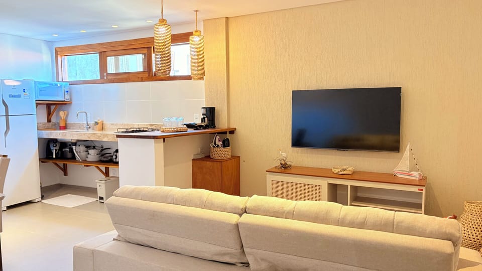 Comfort Apartment | Living area | 32-inch Smart TV with digital channels