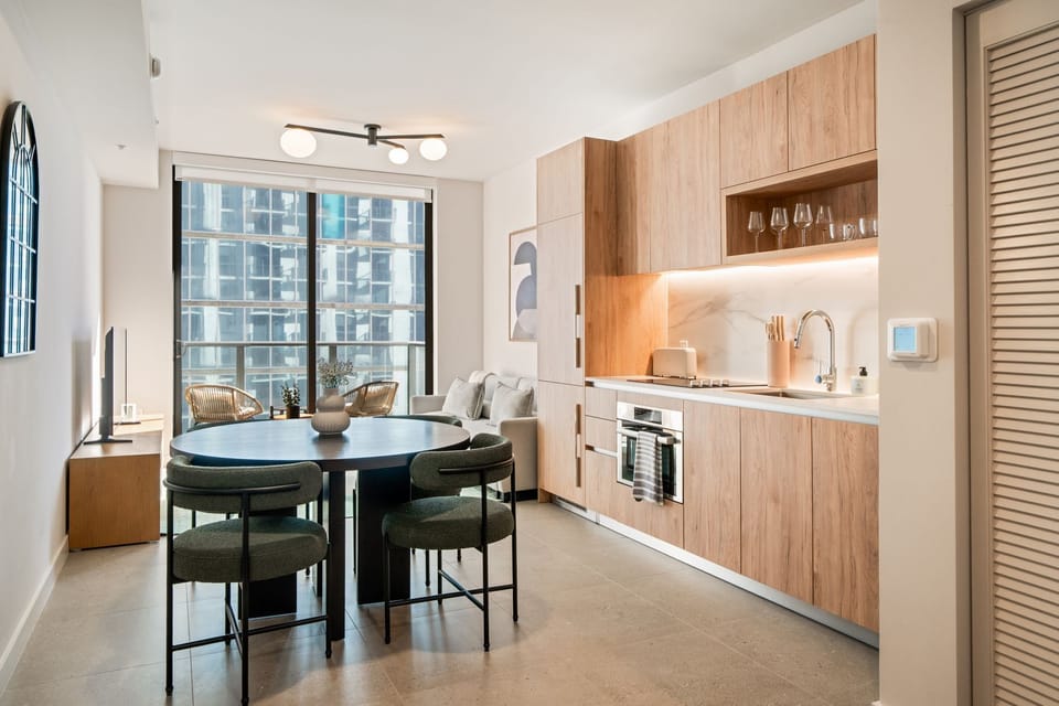 Fully equipped modern kitchen