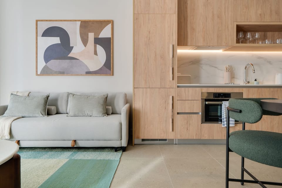 Stylish living room corner with modern furnishings.