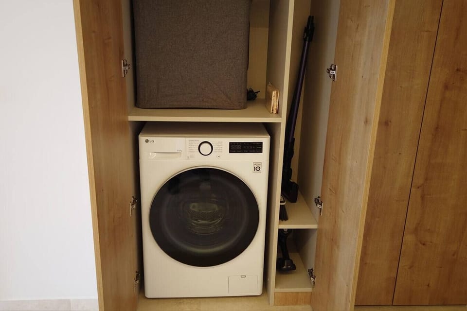 Fully Equipped Laundry Area.