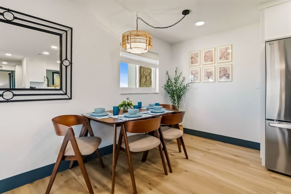 Cozy dining space for gathering over meals or game nights 🍽️✨—simple, comfortable, and inviting.