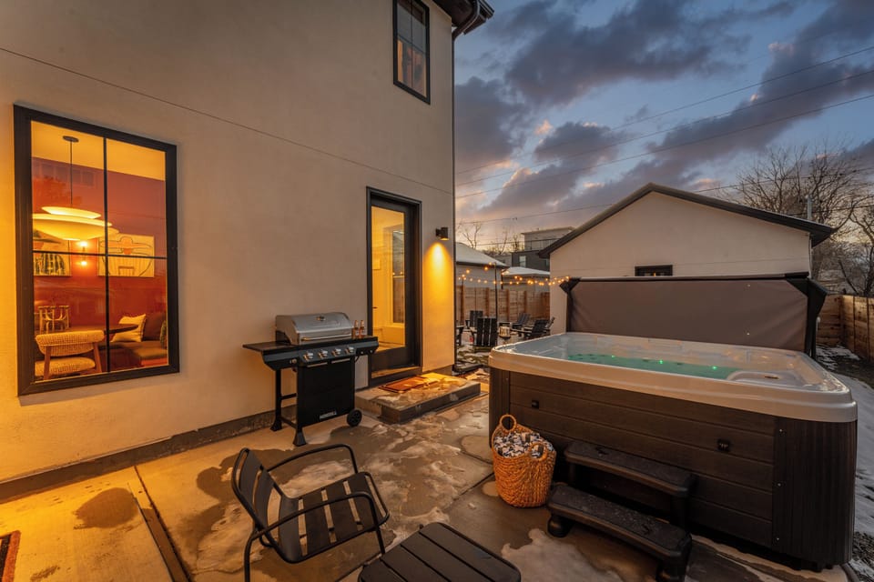 Sunset on the patio 