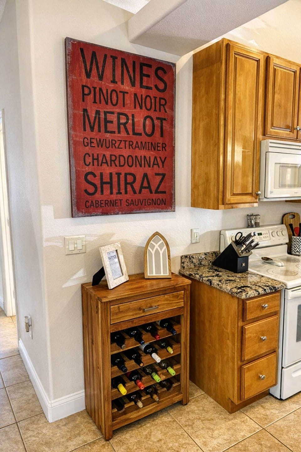Help yourself to the wine rack; just replace any bottle you use with something similar