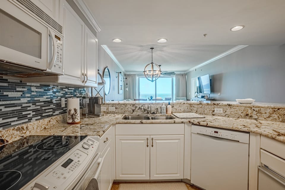 Fully stocked kitchen