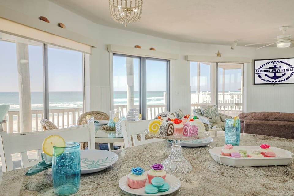 Enjoy a meal after a long day in the sun.