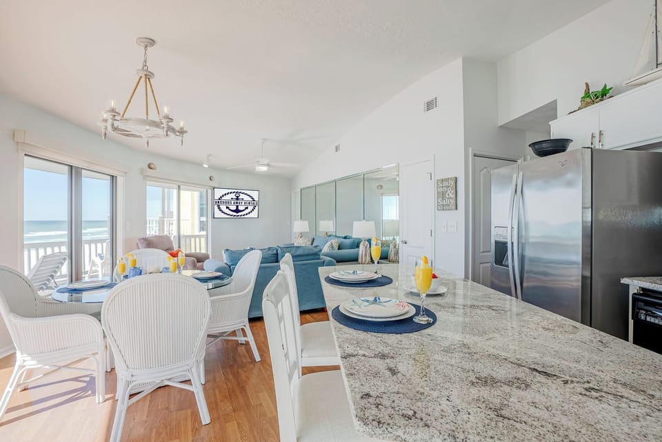 Enjoy a meal after a long day at the beach.