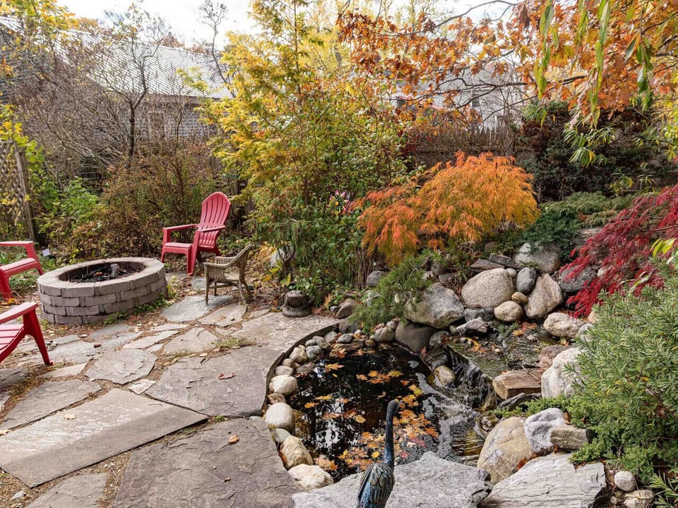 Fire pit/Pond View