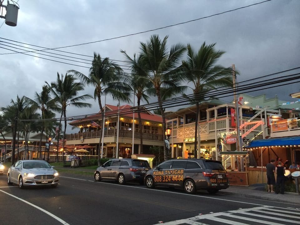 Downtown Kailua Kona within walking distance.