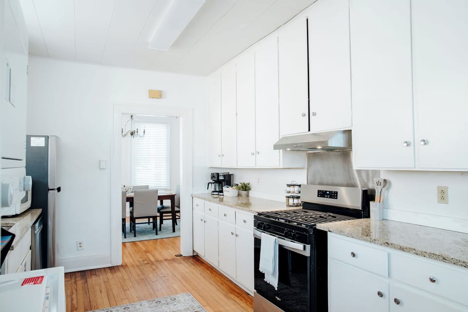 Easy access kitchen to dining area