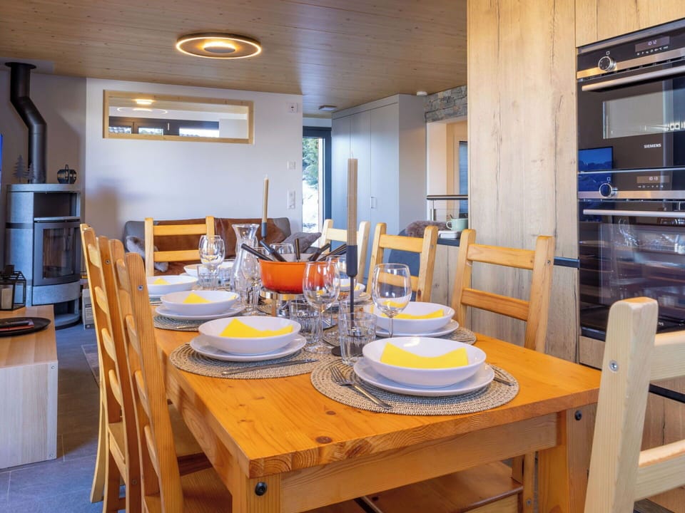 Furniture, Flooring, Interior Design, Floor, Wood, Ceiling, Room, Kitchen & Dining Room Table, Dining Room, Wood Flooring