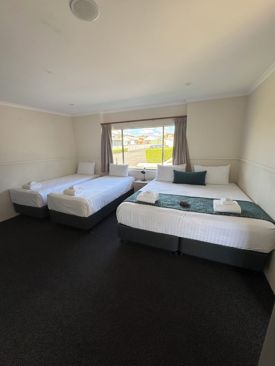 Down comforters, iron/ironing board, WiFi (free), bed sheets