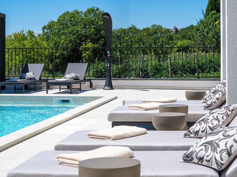 Swimming Pool, Furniture, Outdoor Furniture, Composite Material, Resort, Chair, Sunlounger, Leisure, Shade, Eco Hotel