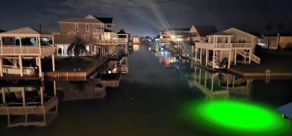 Amazing nighttime view from the upper deck