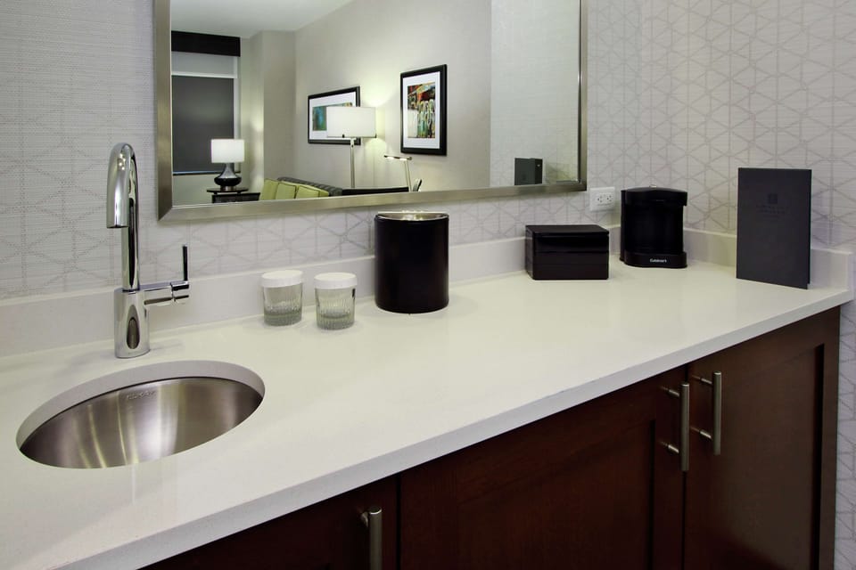 Free toiletries, hair dryer, towels