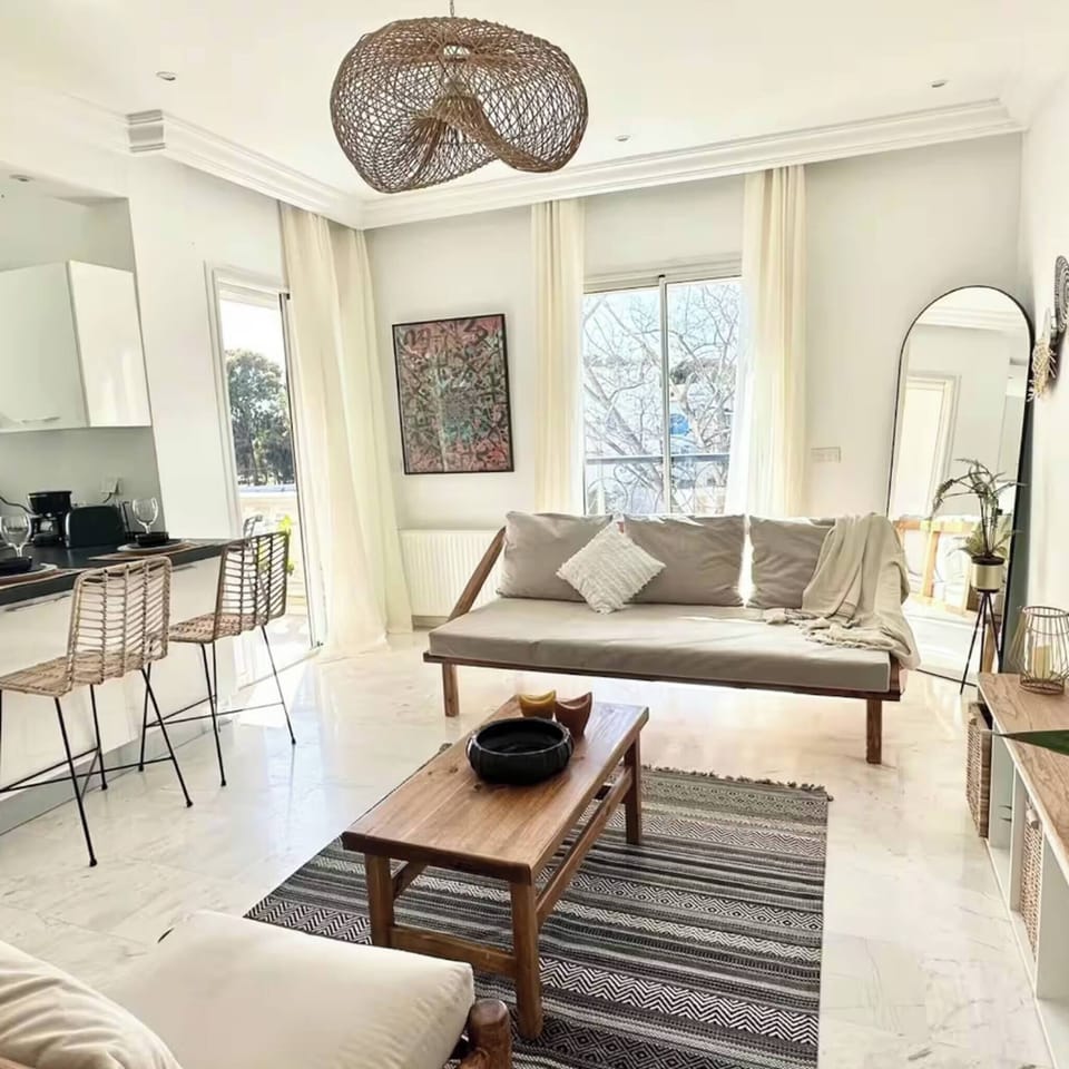 Apartment, 2 Bedrooms, Smoking, Balcony | Living area