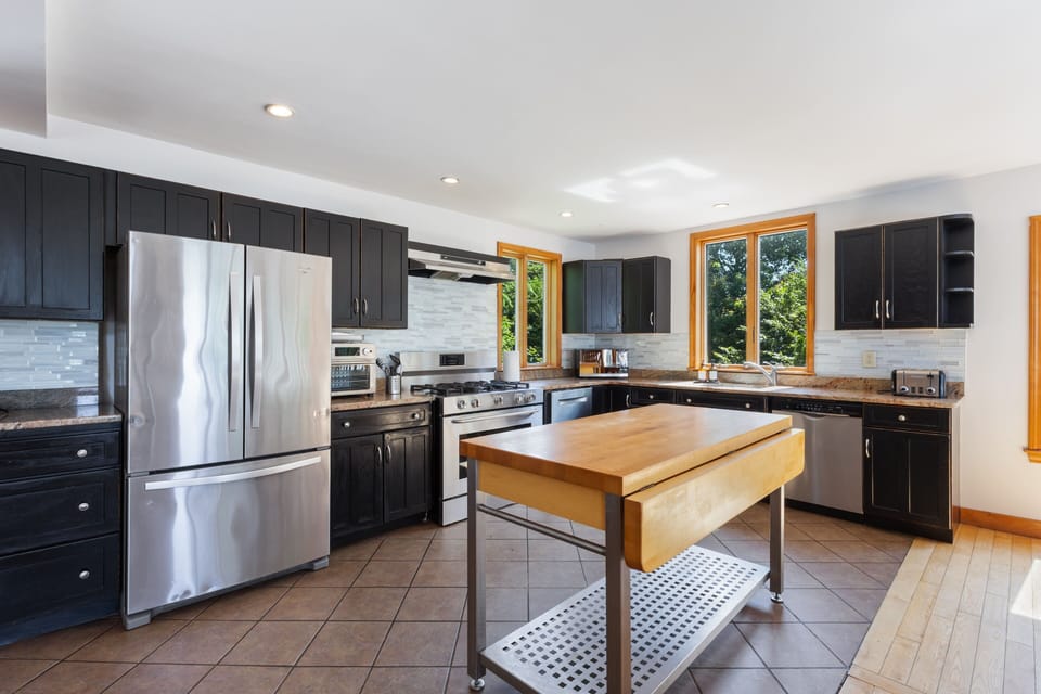 Indoors, Kitchen, Appliance, Refrigerator, Kitchen Island
