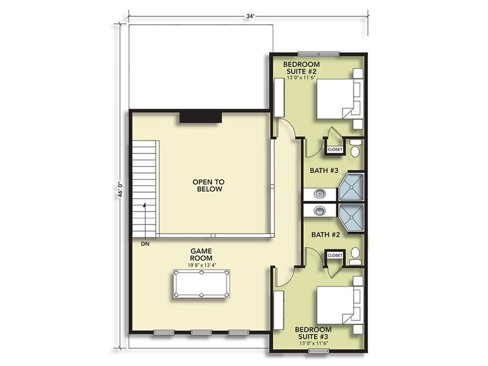 House, Multiple Beds, Pool Access, Mountain View (Gatlinburg Pool Pad) | Floor plan