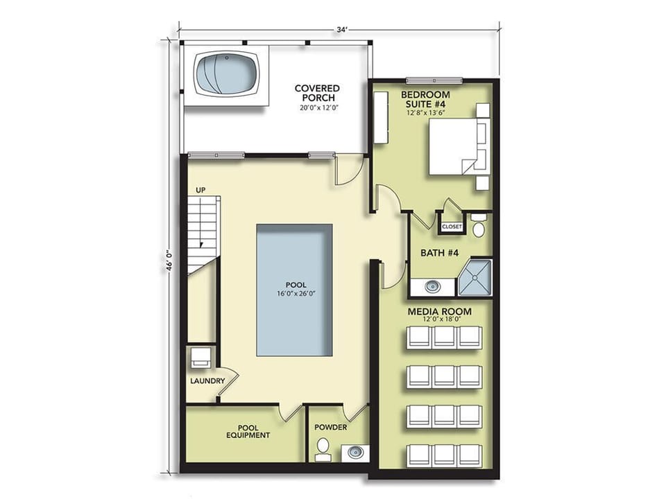 Chalet, Multiple Beds, Pool Access, Mountain View (Dive Right In) | Floor plan