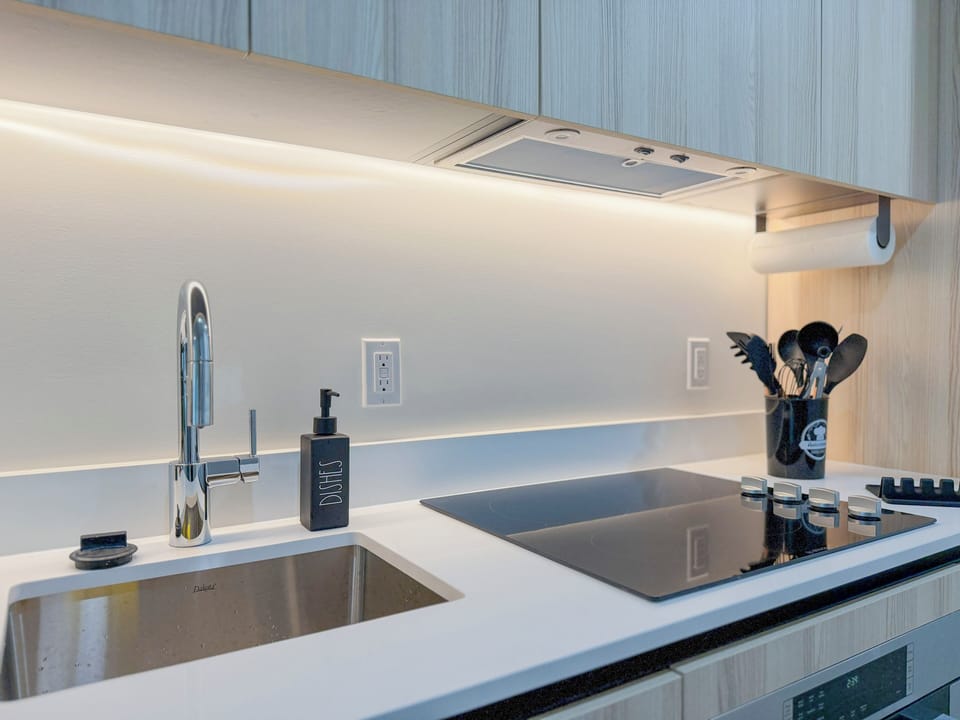 Kitchen: Sleek and modern space with stylish finishes.