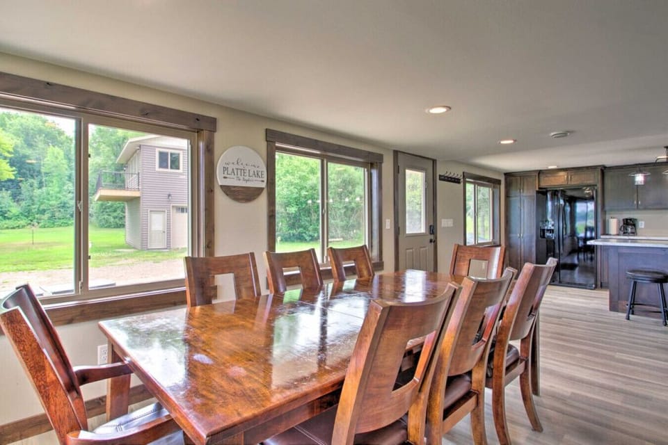 Dining Area | Lake Views | Seating for Eight