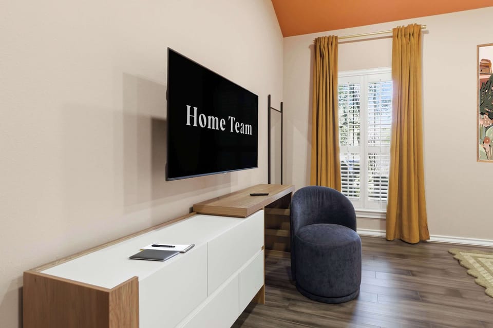 Your favorite shows, movie marathons, or late-night laughs—this bedroom TV has you covered for all cozy nights in.