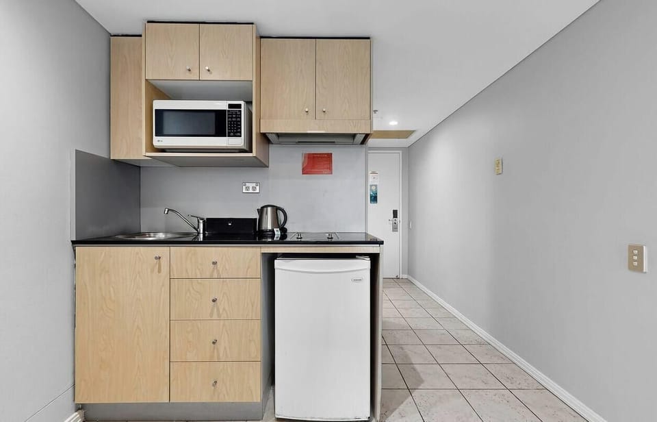 Clean and functional kitchen for light cooking