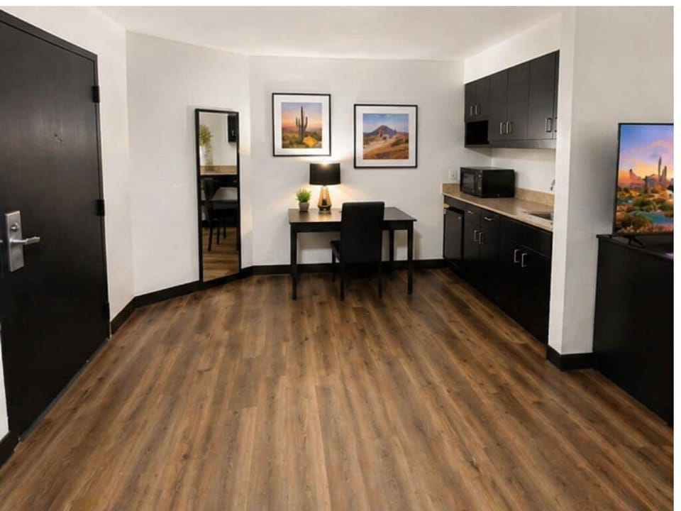 Premium Studio Suite, 2 Queen Beds | Desk, laptop workspace, blackout drapes, free WiFi