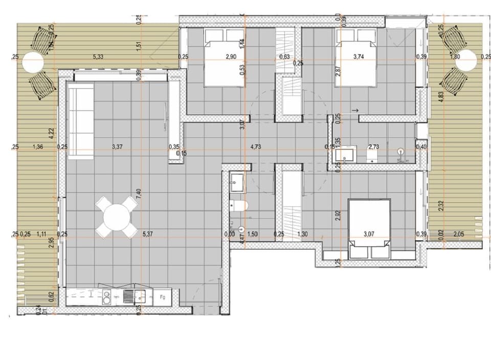 Apartment, 3 Bedrooms, Balcony, City View | Room amenity