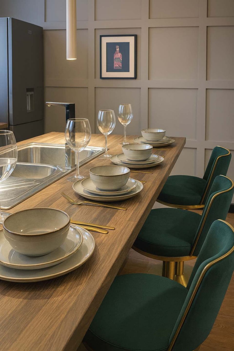 Get social and enjoy dining together in this open plan space