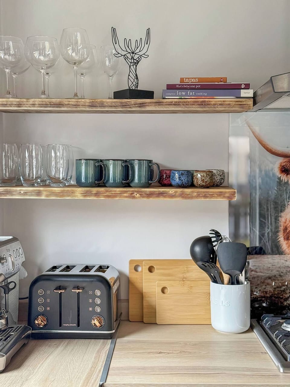 A bright and practical kitchen designed for comfort and convenience.