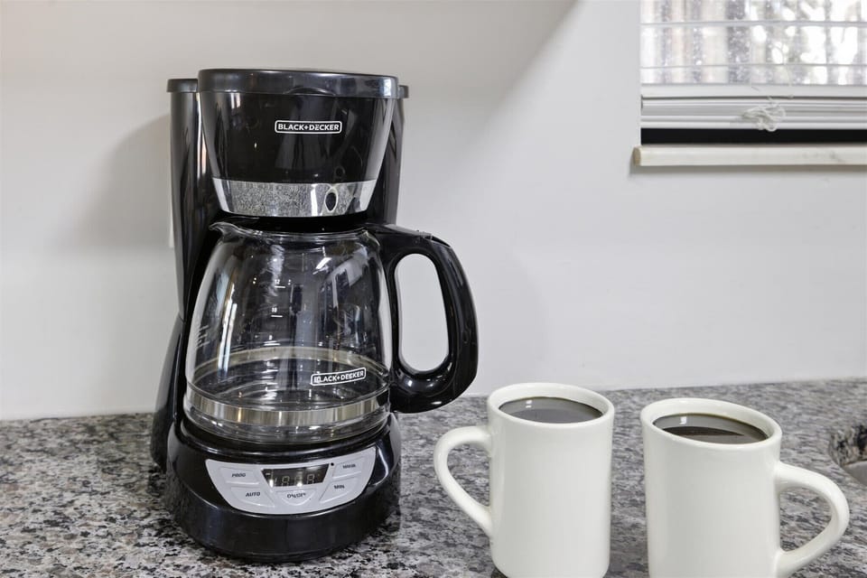 Start your mornings right with a fresh cup from the coffee machine