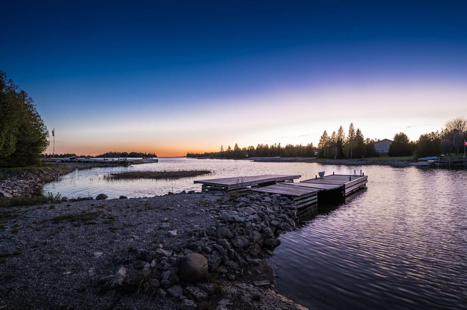 The private dock is the perfect place to launch a kayak, cast a line, or watch the sunset.