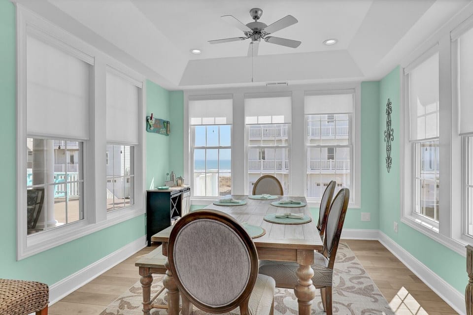 Dinning room with ocean views