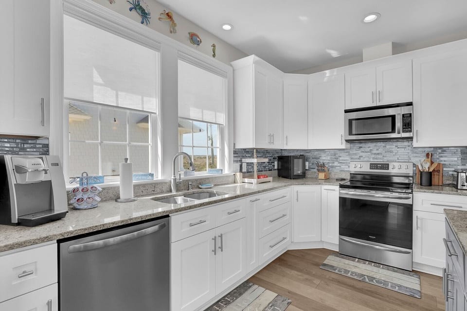 Kitchen view with abundant natural light 