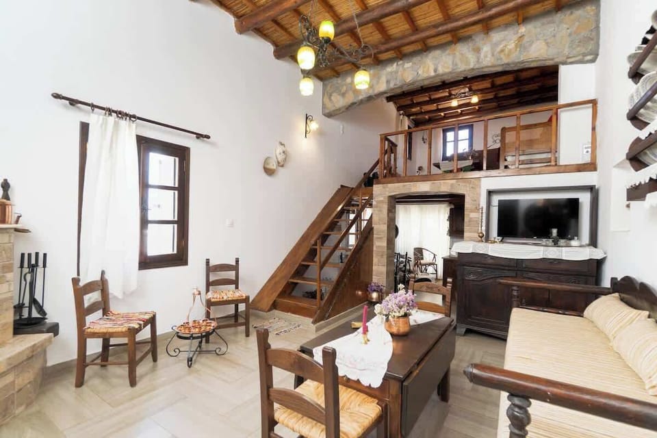 Traditional wooden ceilings and timeless interior charm.