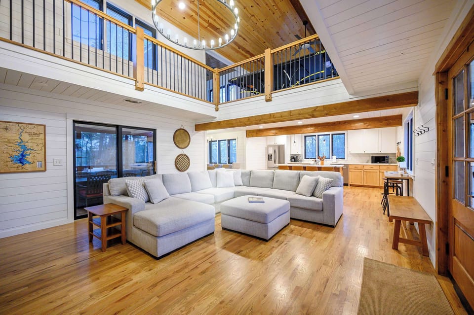 This living room doesn’t just host guests—it hosts good times.