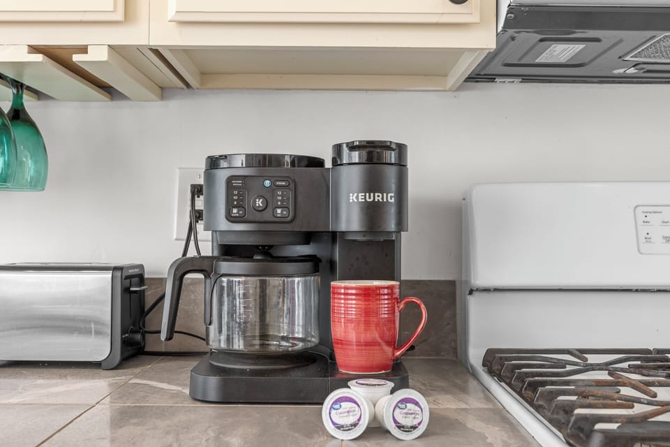 Coffee Corner: Brew your favorite cup and savor it in this stylish kitchen nook!