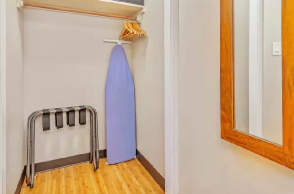 Iron and Iron board included. 