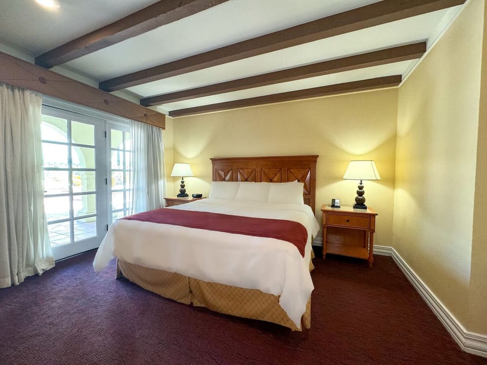Wake up to natural light and step out through airy doors.