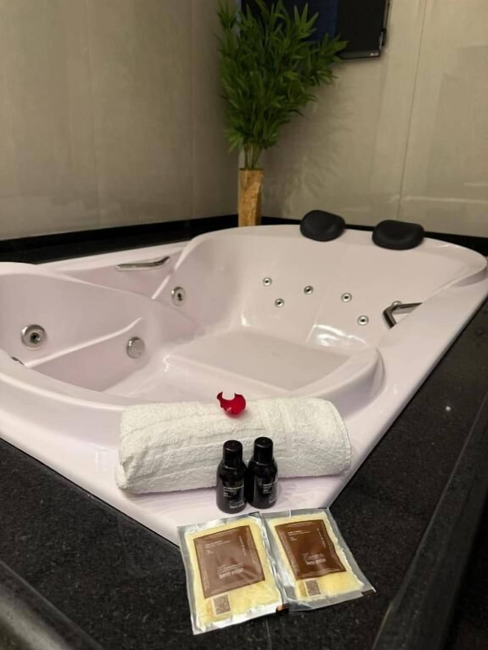 Deluxe Suite, Balcony, City View | Bathroom | Shower, free toiletries, towels, soap