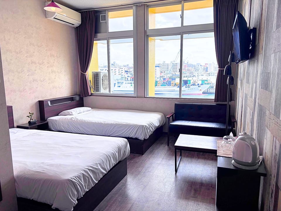 Deluxe Double or Twin Room, Private Bathroom, Sea View | Blackout drapes, soundproofing, iron/ironing board (on request)