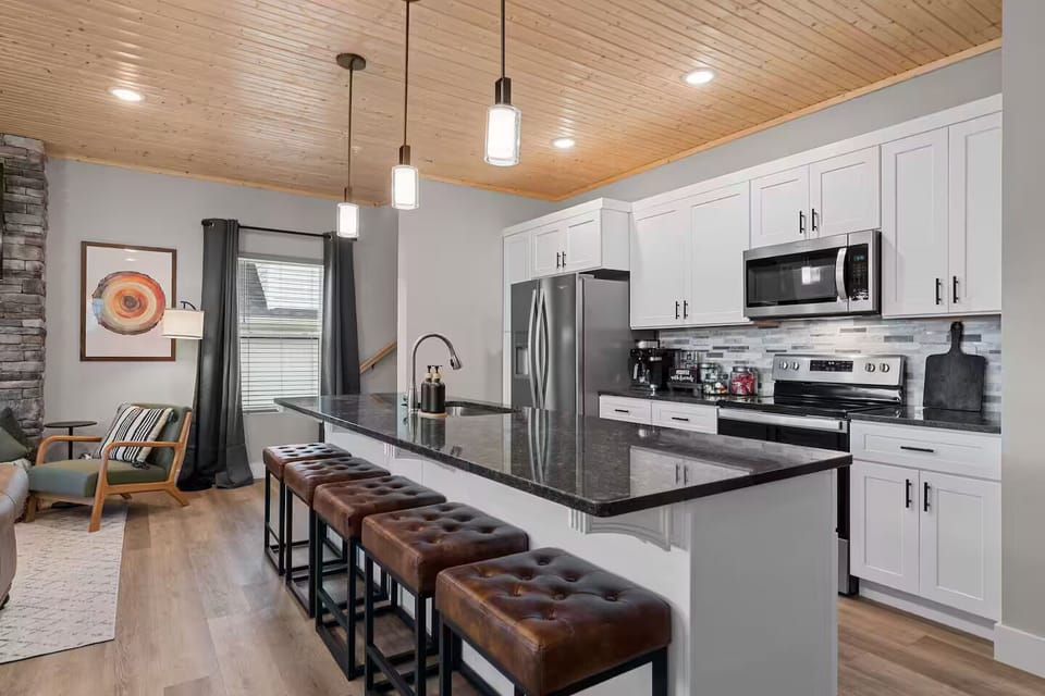 Kitchen Paradise: Whip up culinary delights in this stylish, spacious kitchen.