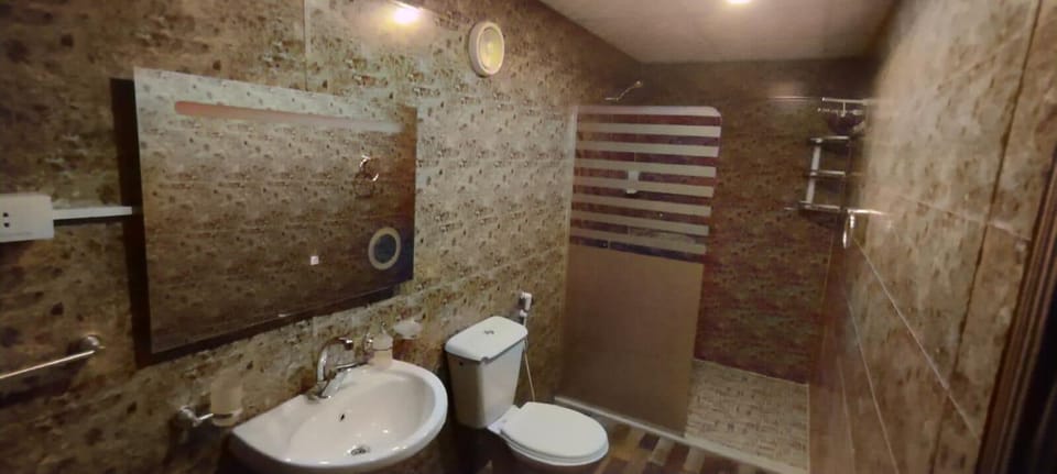 Double Room, Mountain View | Bathroom | Free toiletries, hair dryer, bidet, towels