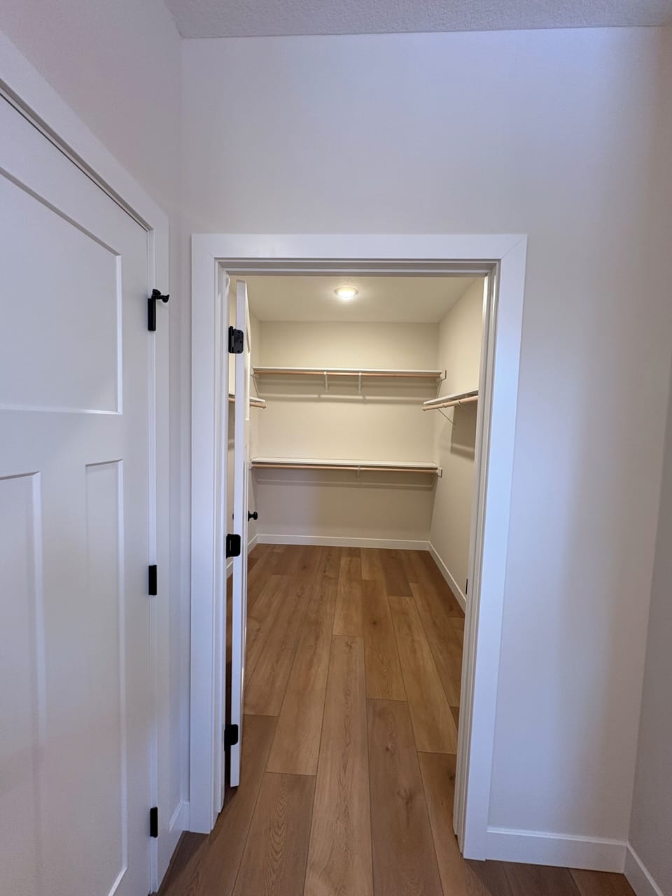 Huge primary bedroom closet!