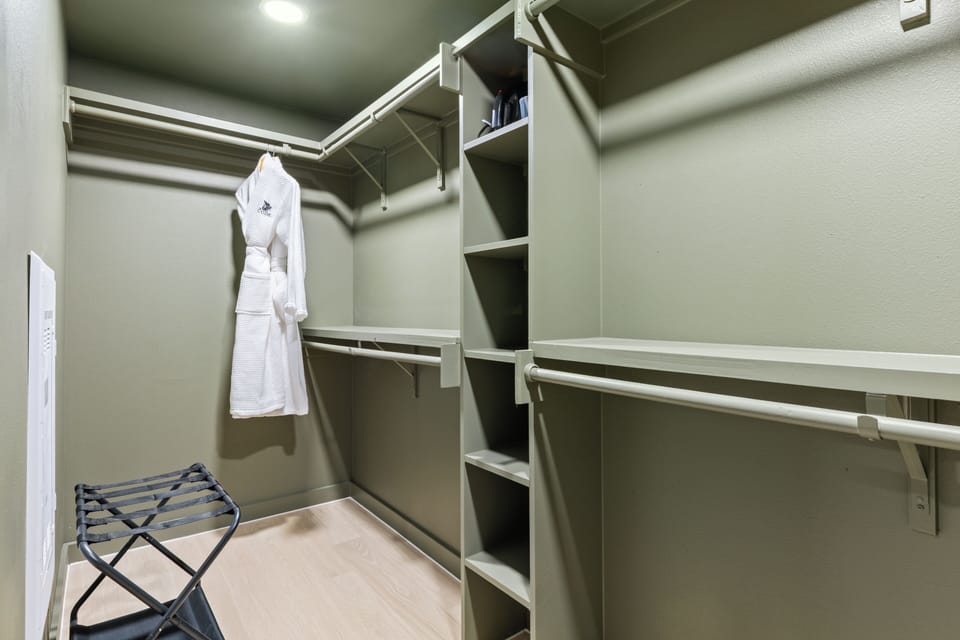 Large closet space.