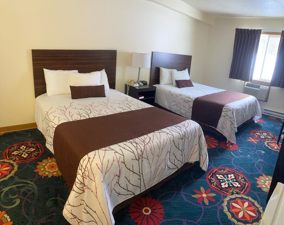 Room, 2 Queen Beds | Premium bedding, desk, blackout drapes, iron/ironing board