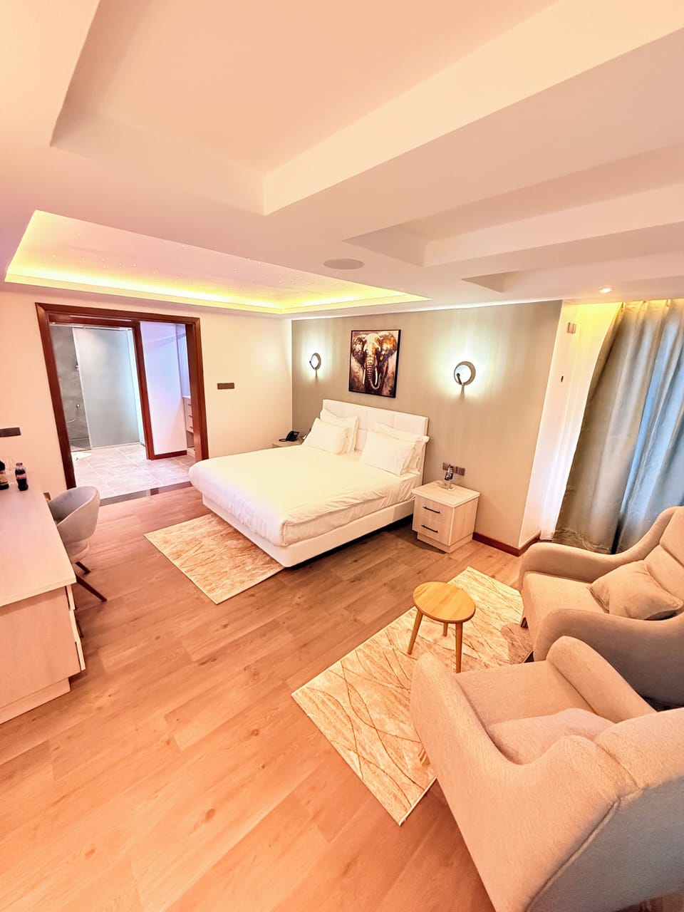 Deluxe Single Room, Courtyard View | In-room safe, desk, laptop workspace, iron/ironing board