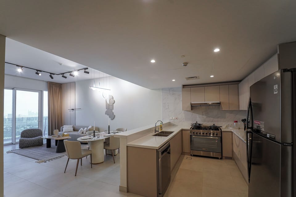 Living Space and Kitchen